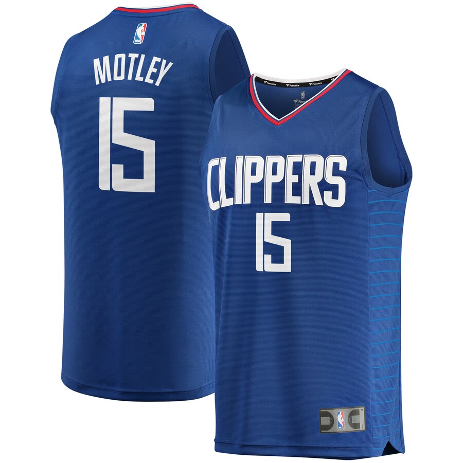 Johnathan Motley La Clippers Fanatics Branded Fast Break Replica Jersey - Icon Edition - Royal