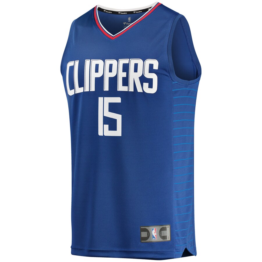 Alternative view of Johnathan Motley La Clippers Fanatics Branded Fast Break Replica Jersey - Icon Edition - Royal