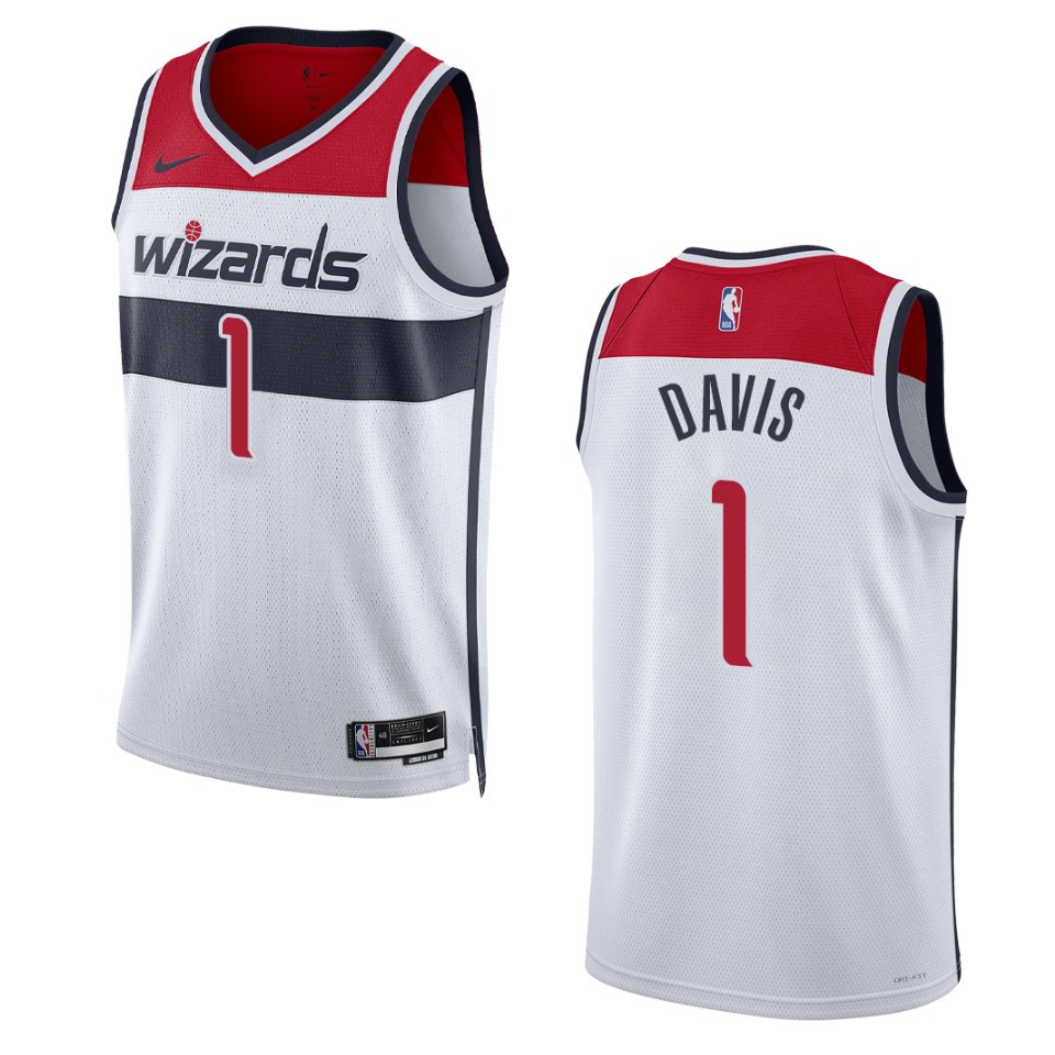 Johnny Davis Association Edition Washington Wizards 2022-23 White Swingman Jersey