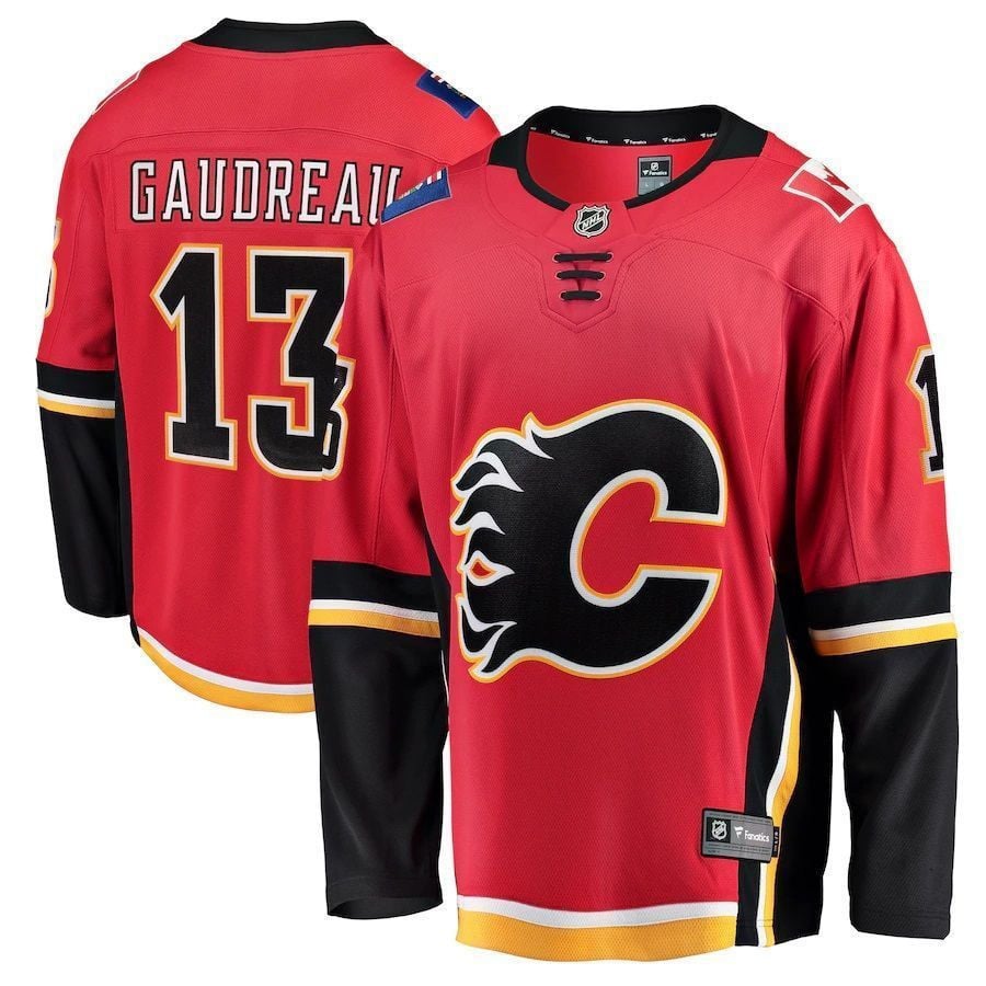 Johnny Gaudreau Calgary Flames Breakaway Player Jersey - Red - JS571 