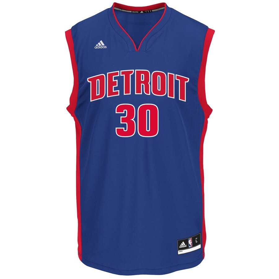 Alternative view of Jon Leuer Detroit Pistons Adidas Road Replica Jersey - Royal