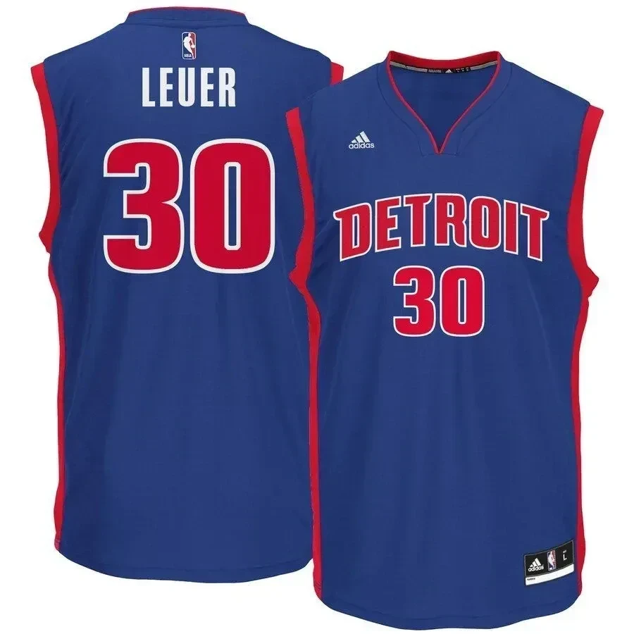 Jon Leuer Detroit Pistons Road Jersey - Royal - JS850 