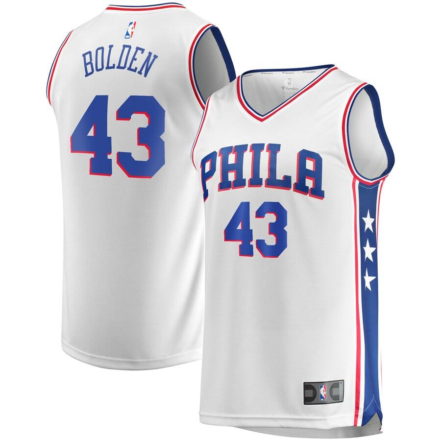 Jonah Bolden Philadelphia 76ers Fanatics Branded Fast Break Replica Player Team Jersey - Association Edition - White