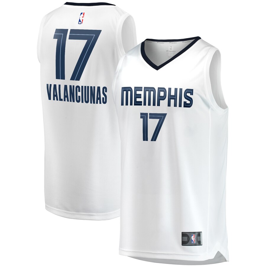Jonas Valanciunas Memphis Grizzlies Fanatics Branded Youth Fast Break Player Jersey - Association Edition - White