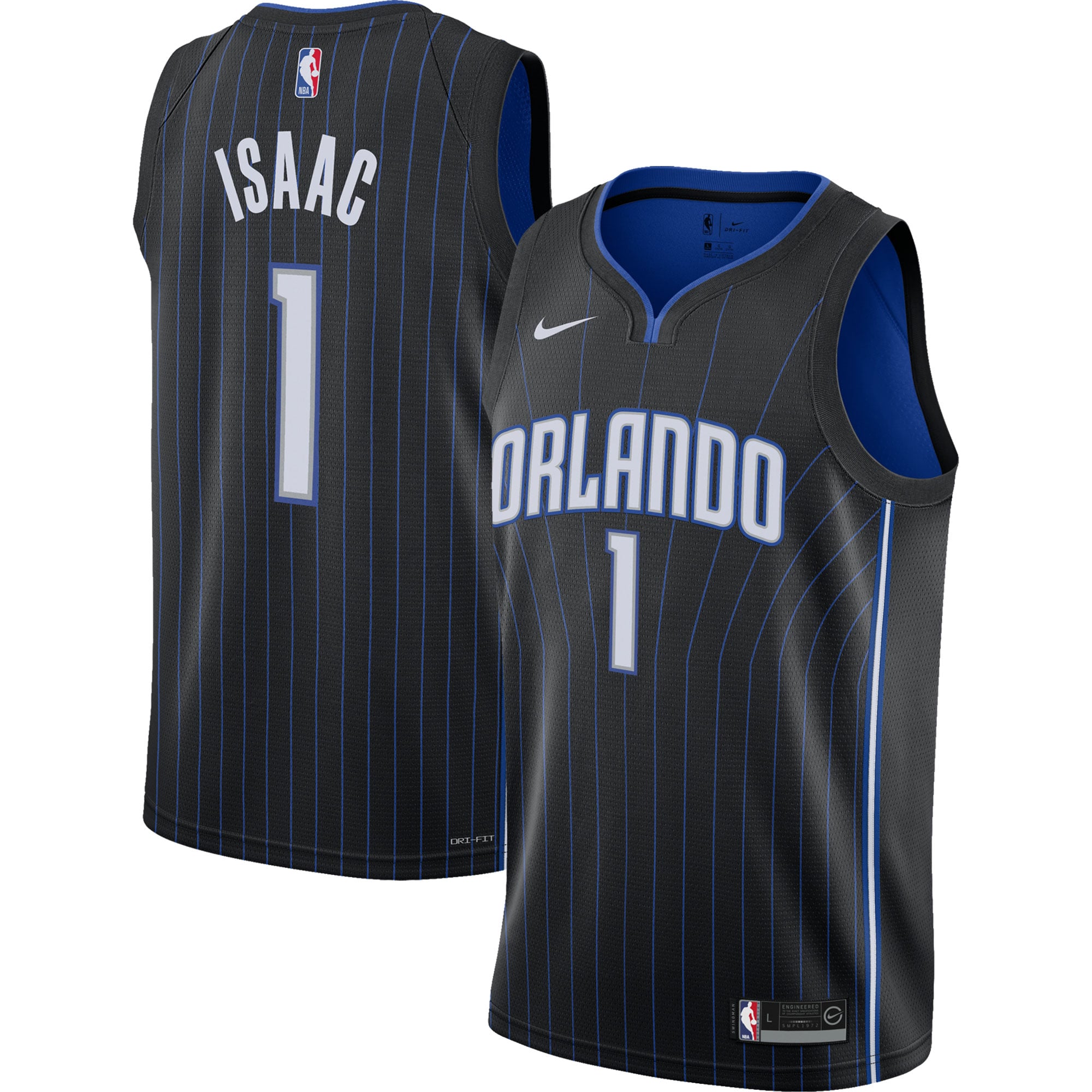 Jonathan Isaac Orlando Magic 2021/22 Swingman Jersey - Icon Edition - Black