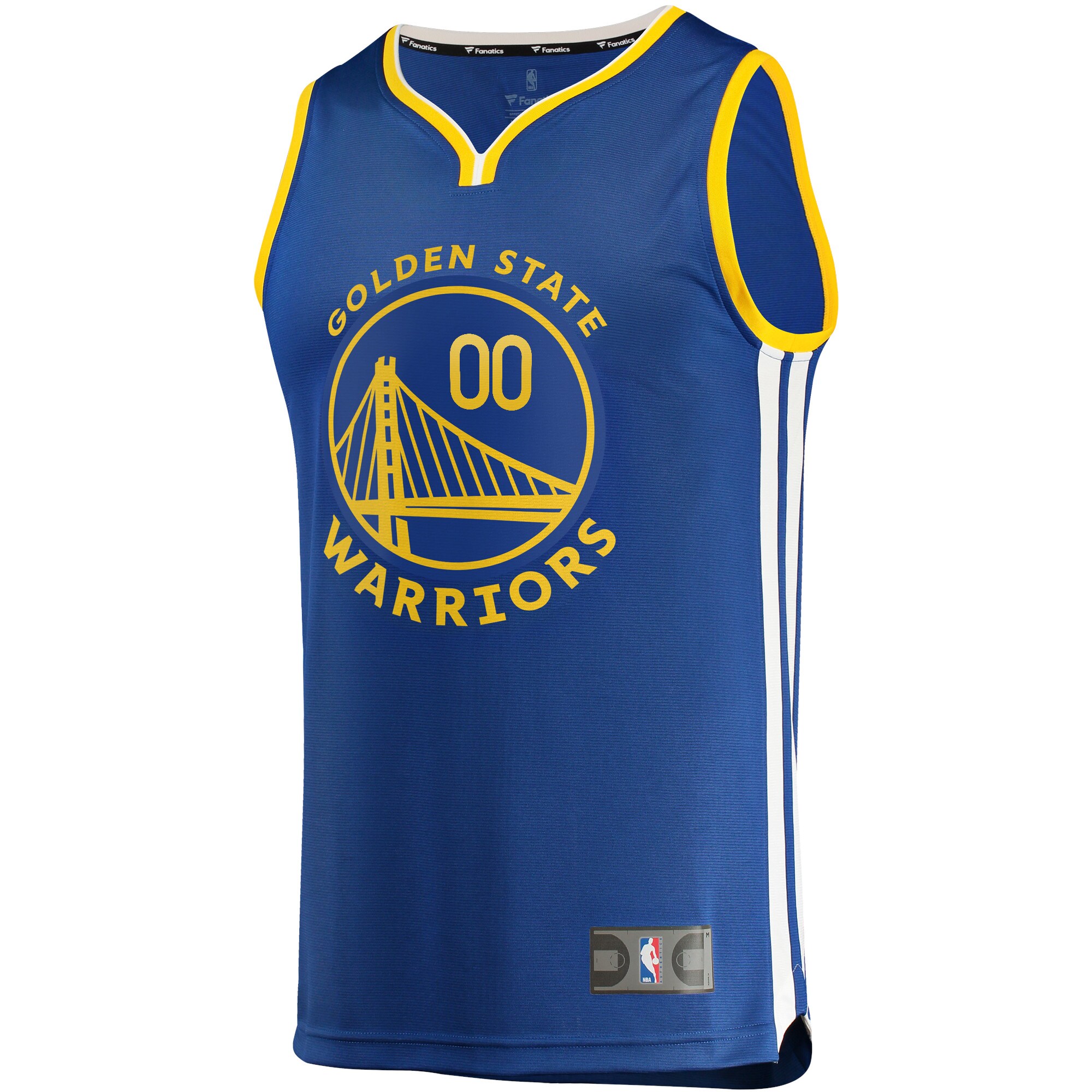 Alternative view of Jonathan Kuminga Golden State Warriors Fanatics Fast Break Replica Jersey - Icon Edition - Royal