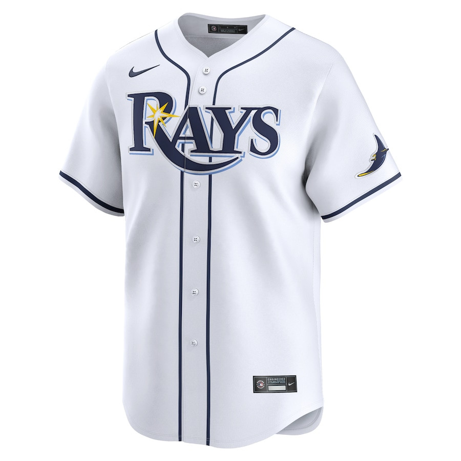 Alternative view of Jonny DeLuca 21 Tampa Bay Rays Home Limited Men Jersey - White - JS620 