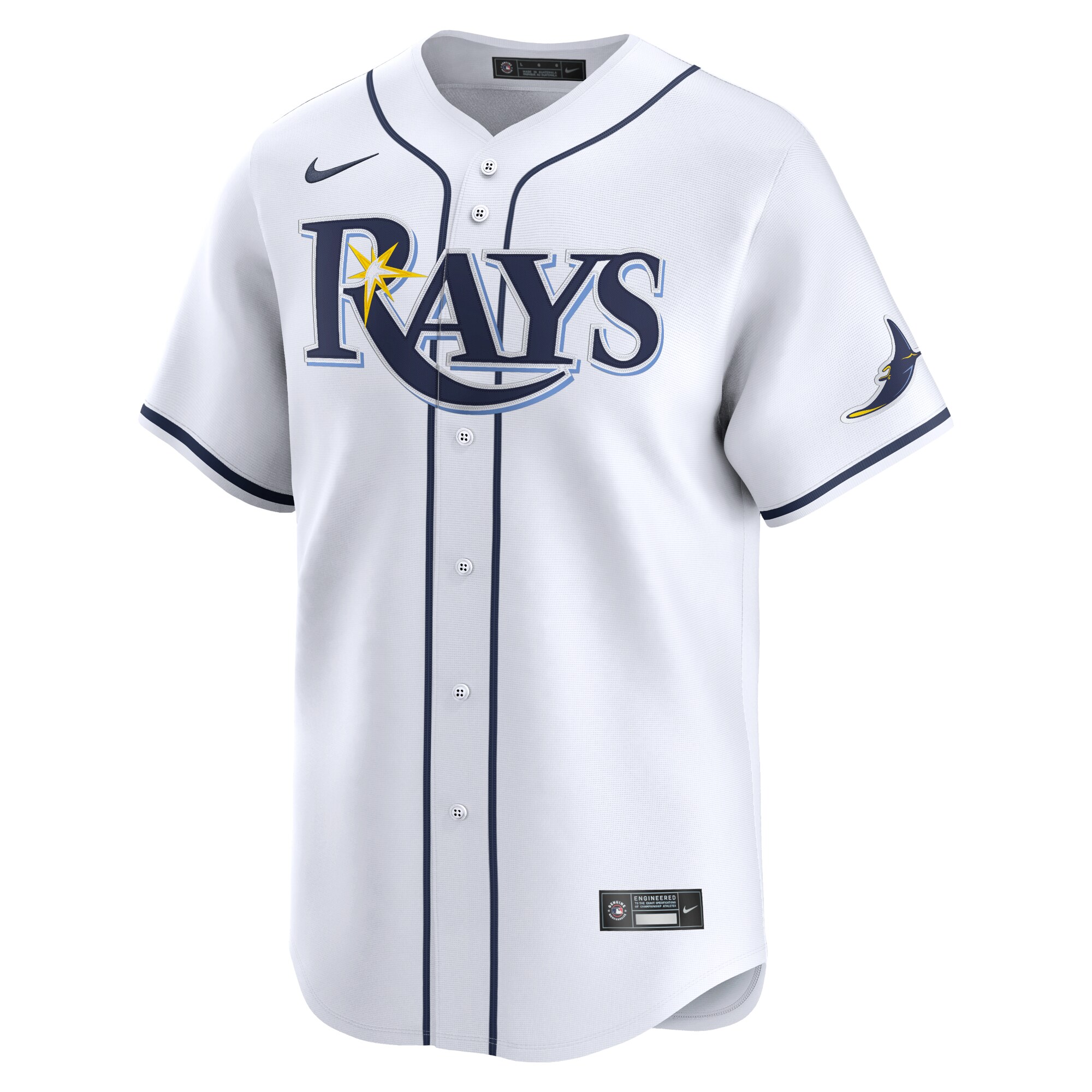 Alternative view of Jonny Deluca Tampa Bay Rays Home Limited Player Jersey - White
