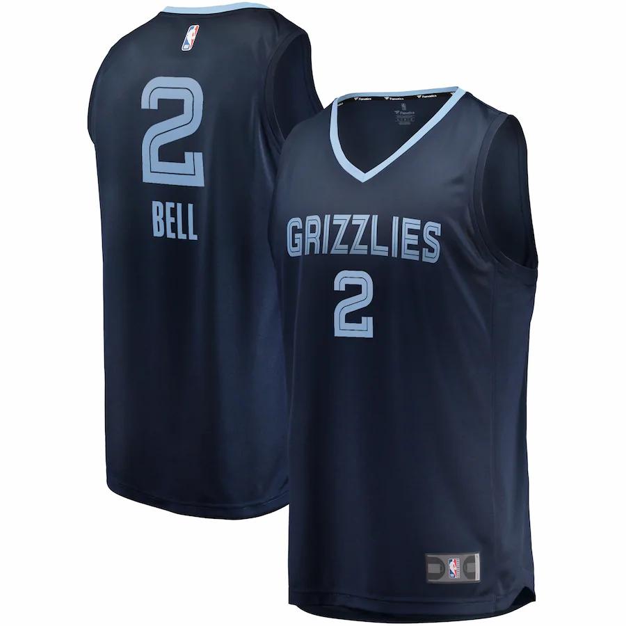 Jordan Bell Memphis Grizzlies Fanatics Branded Fast Break Player Jersey - Icon Edition - Navy