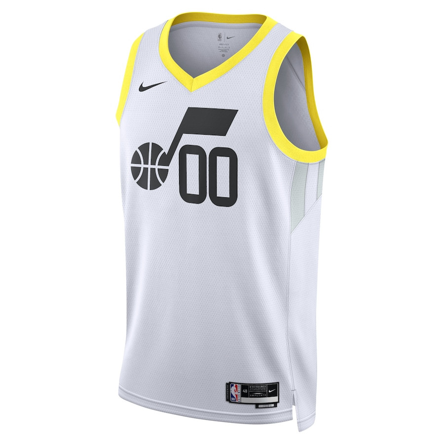 Alternative view of Jordan Clarkson 00 Utah Jazz Unisex Swingman Jersey - Association Edition - White - JS497 