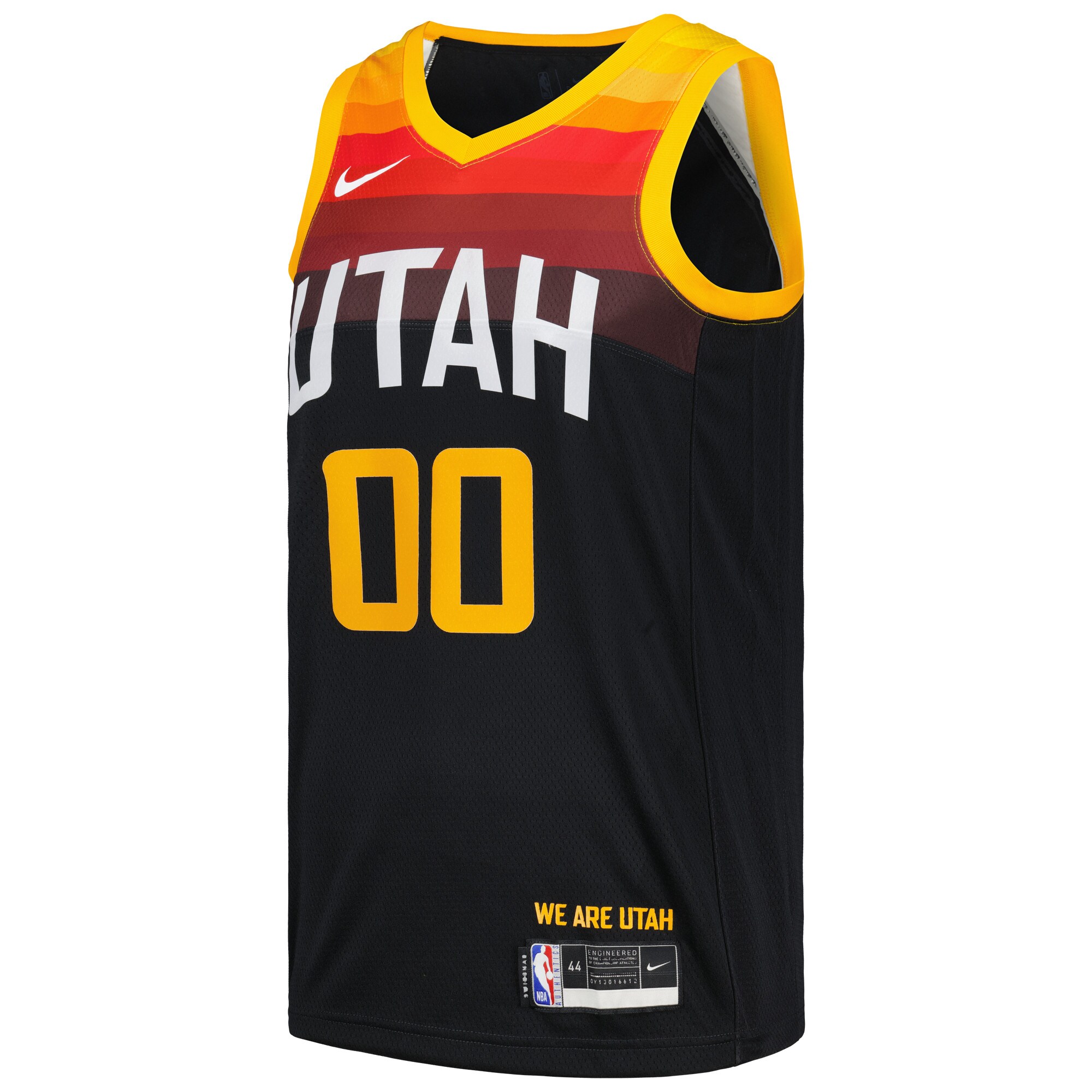 Alternative view of Jordan Clarkson Utah Jazz Swingman Player Jersey - City Edition - Black