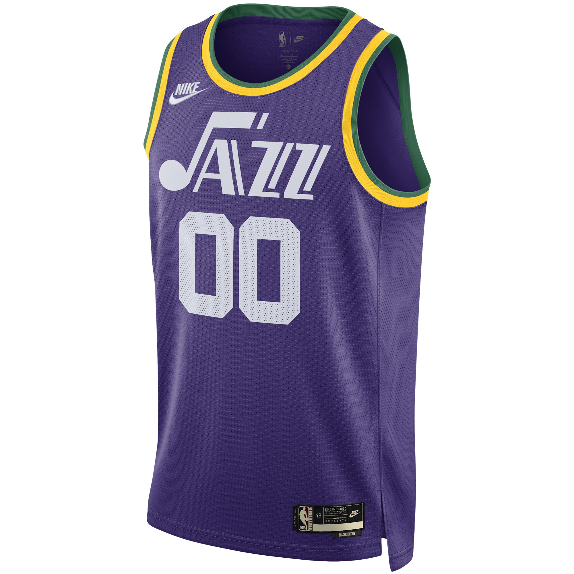 Alternative view of Jordan Clarkson Utah Jazz Unisex Swingman Replica Jersey - Classic Edition - Purple