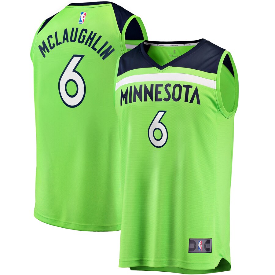 Jordan Mclaughlin Minnesota Timberwolves Fanatics Branded Fast Break Player Jersey - Statement Edition - Green
