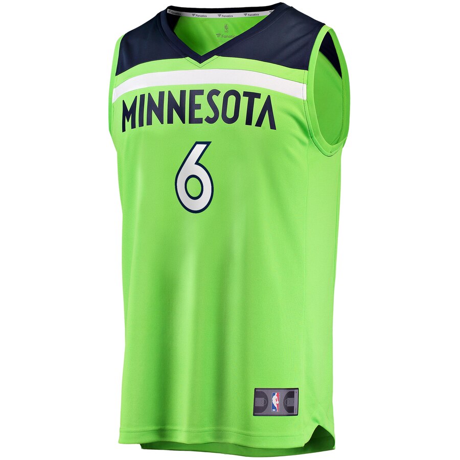 Alternative view of Jordan Mclaughlin Minnesota Timberwolves Fanatics Branded Fast Break Player Jersey - Statement Edition - Green
