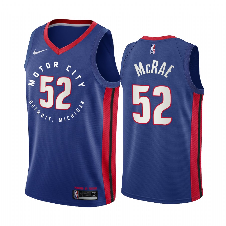 Jordan Mcrae Detroit Pistons Navy Motor City Edition 2020-21 Jersey