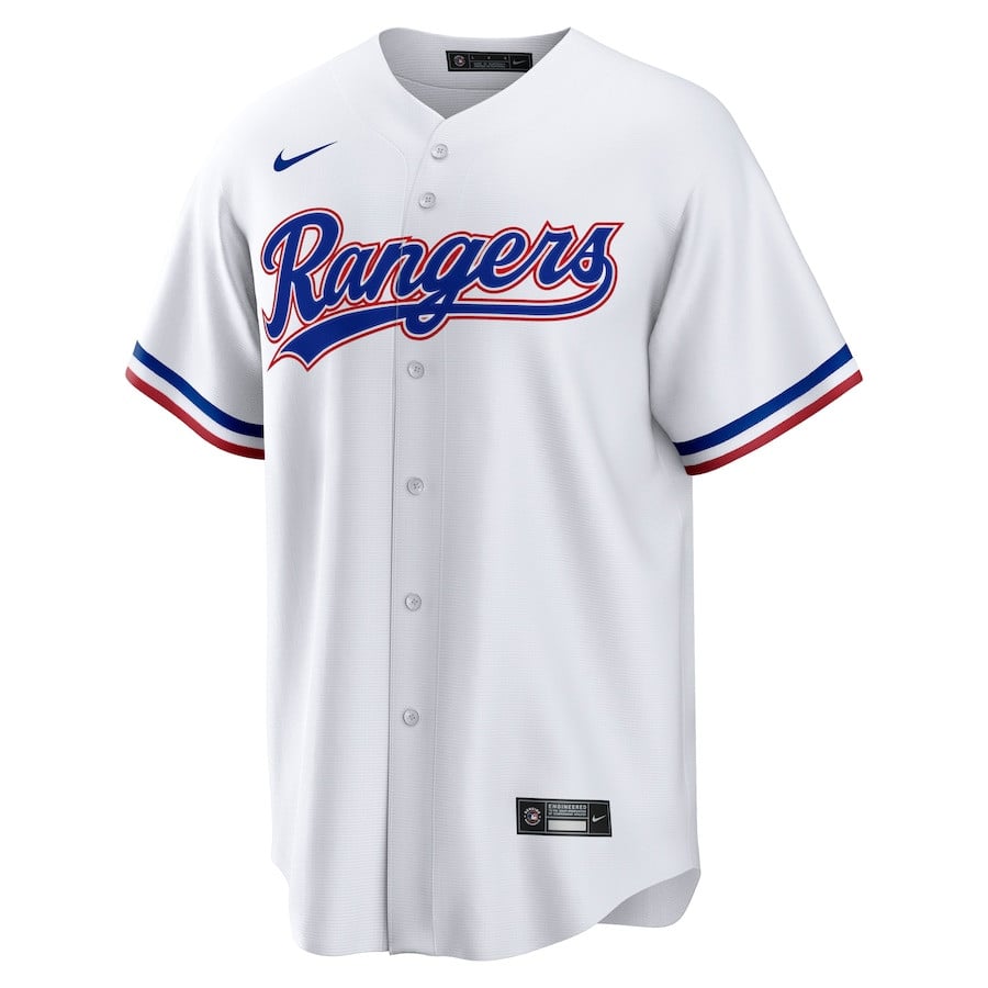 Alternative view of Jordan Montgomery 52 Texas Rangers Home Men Jersey - White - JS311 