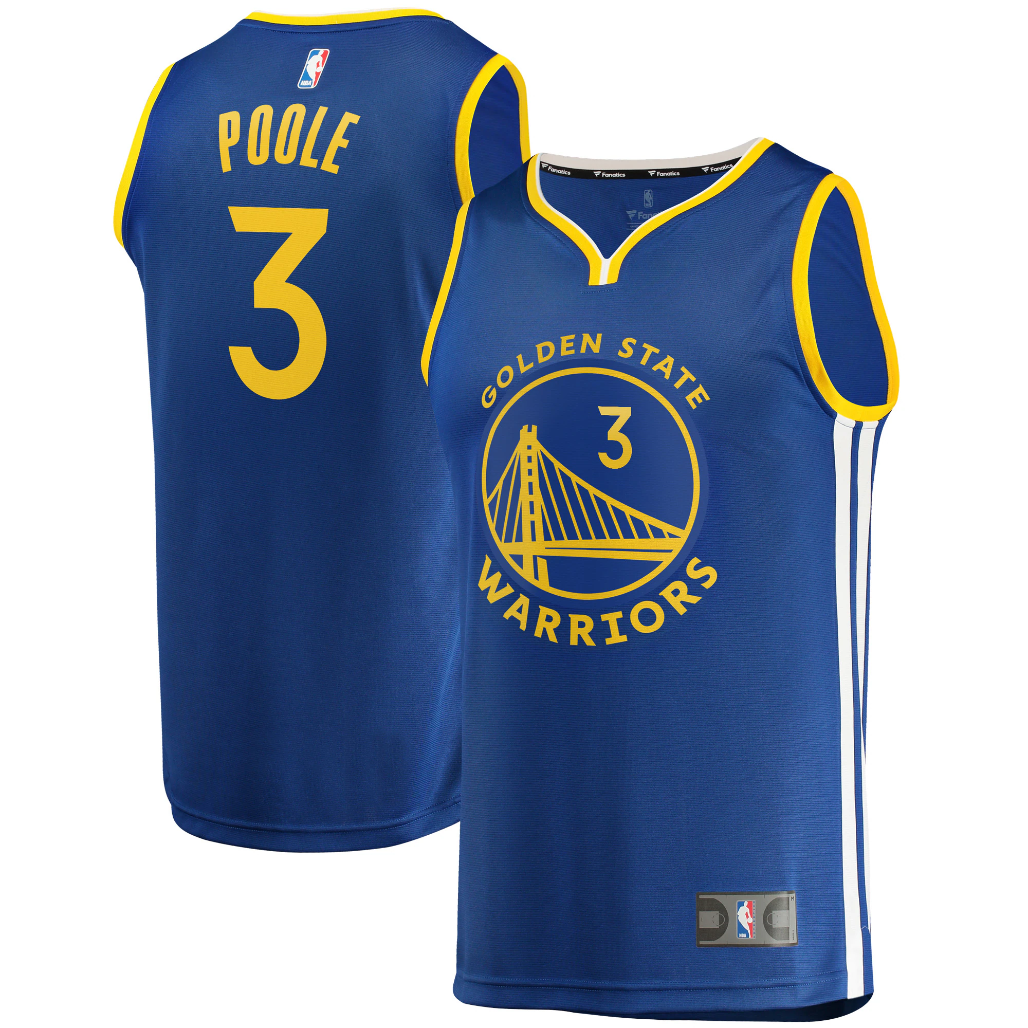 Jordan Poole Golden State Warriors Fanatics Branded Fast Break Replica Jersey - Icon Edition - Blue