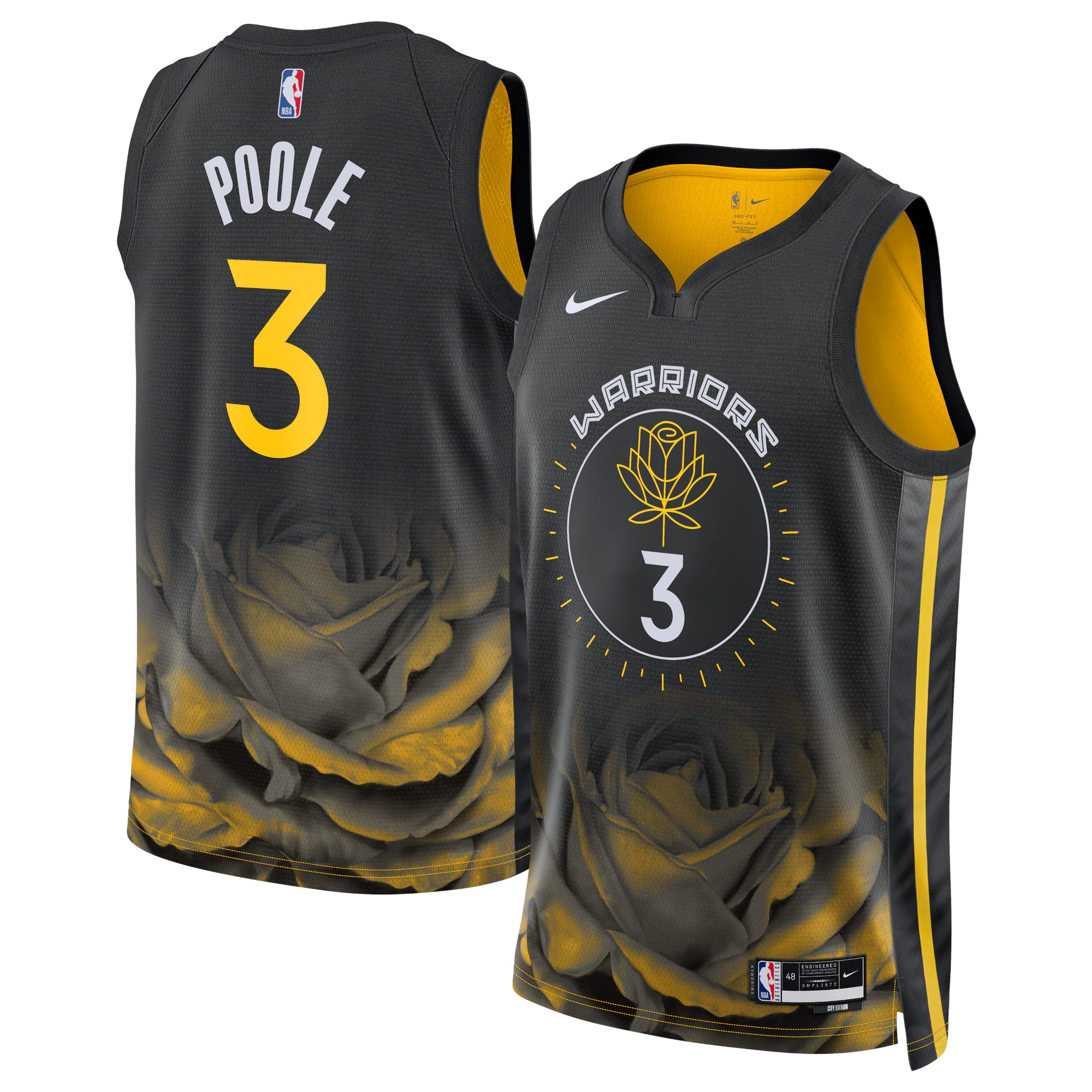 Jordan Poole Golden State Warriors Unisex 2022/23 Swingman Jersey - City Edition - Black