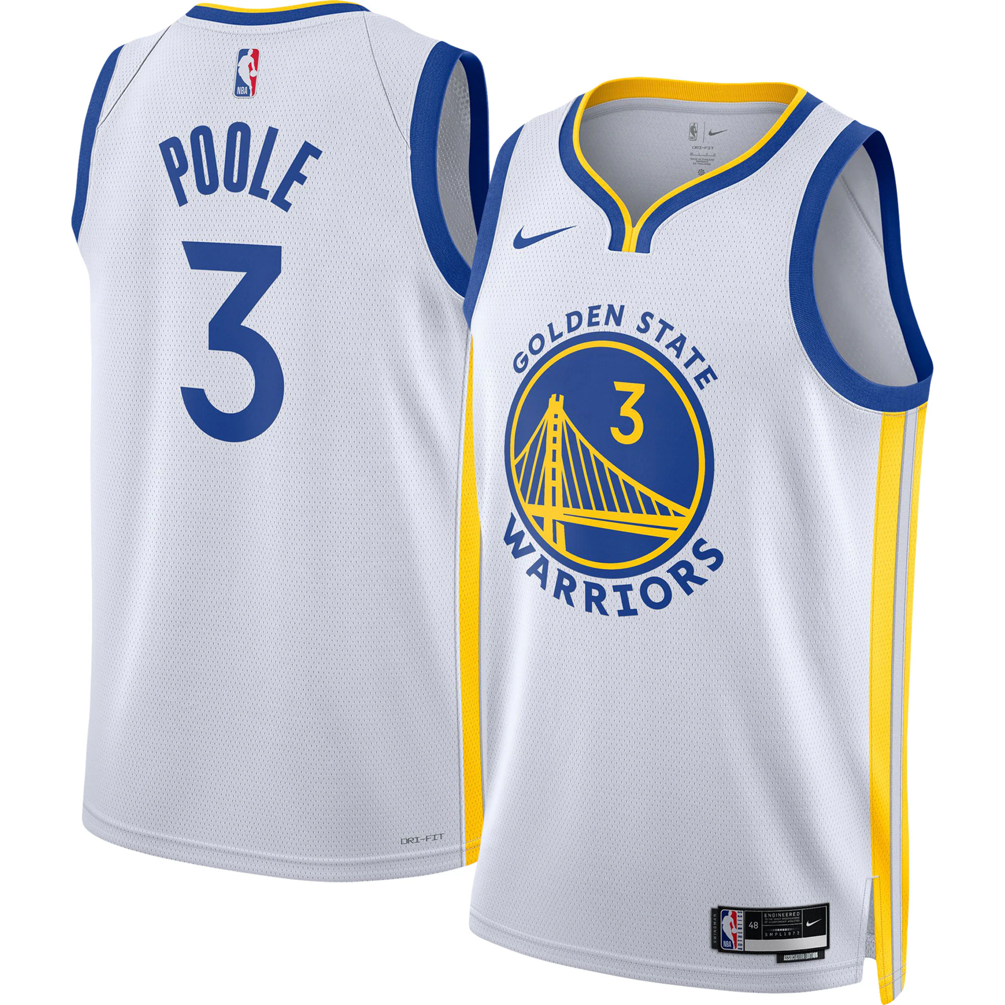 Jordan Poole Golden State Warriors Unisex Swingman Jersey - Association Edition - White