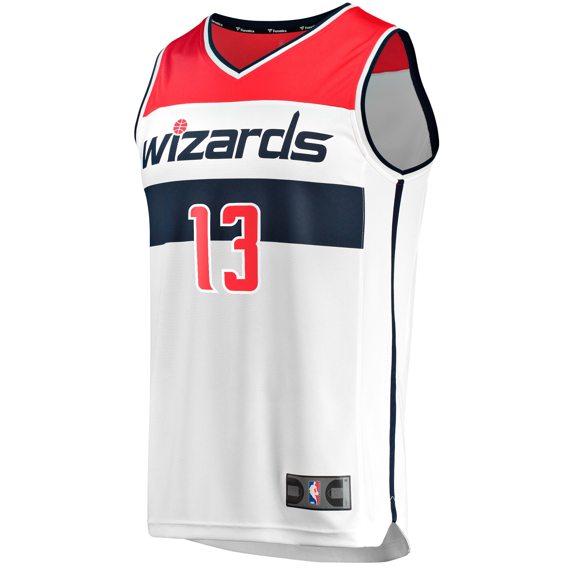 Alternative view of Jordan Poole Washington Wizards Fanatics Fast Break Player Jersey - Association - White