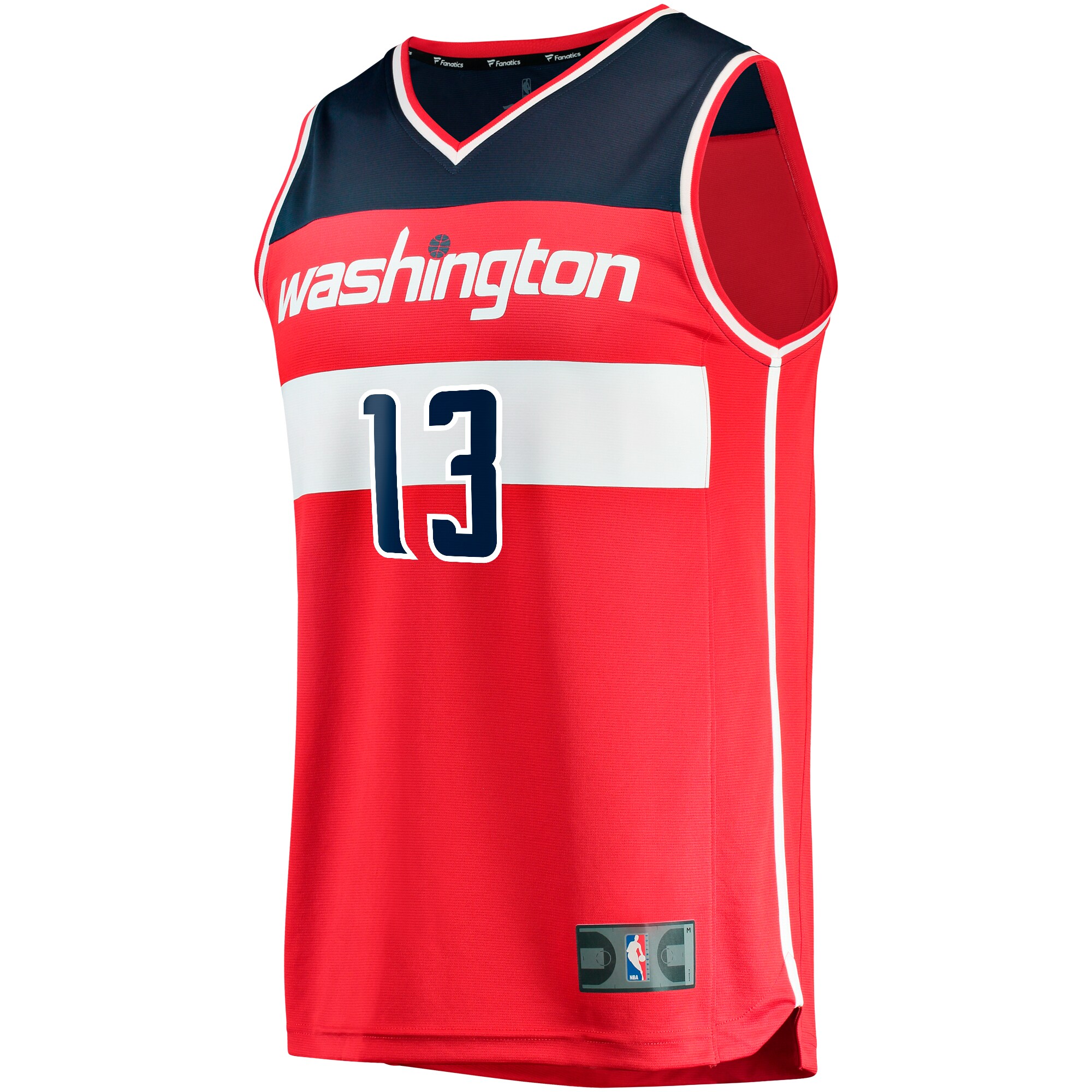 Alternative view of Jordan Poole Washington Wizards Fanatics Fast Break Player Jersey - Icon Edition - Red