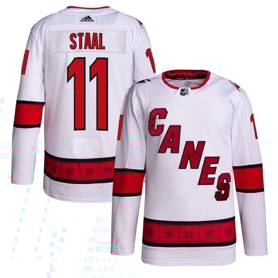 Jordan Staal 11 Carolina Hurricanes Away Primegreen Jersey - Men, White - JS866 