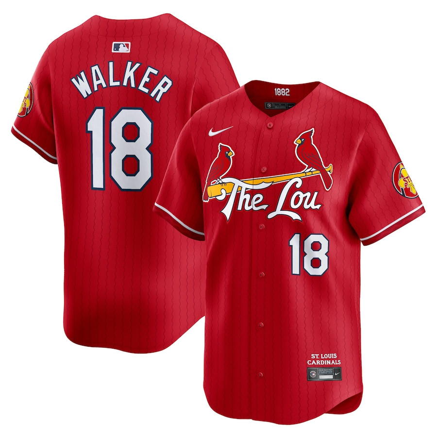 Jordan Walker 18 St. Louis Cardinals 2024 City Connect Limited Men Jersey - Red 