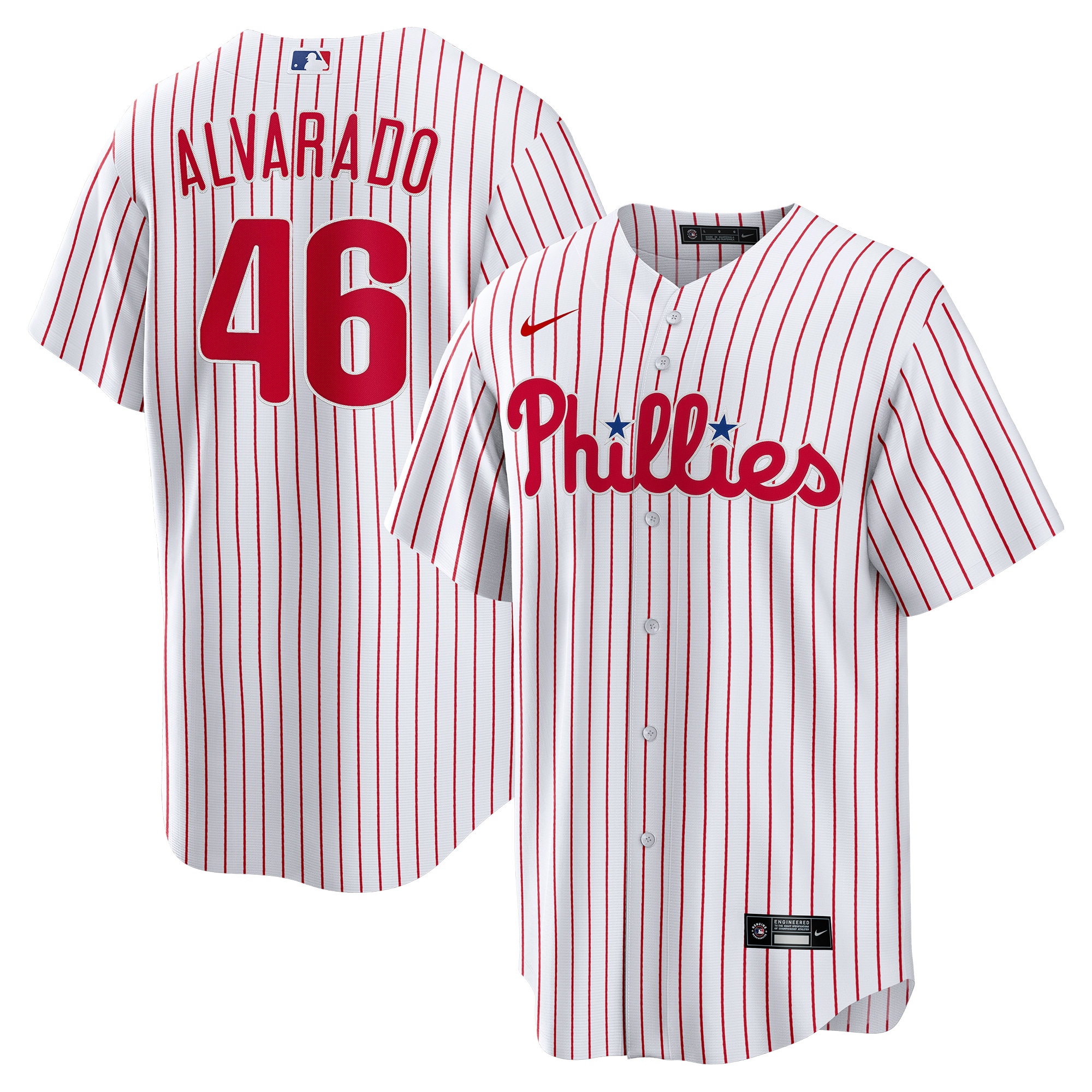 JosÃƒÆ’Ã‚Â© Alvarado Philadelphia Phillies Home Replica Player Jersey - White