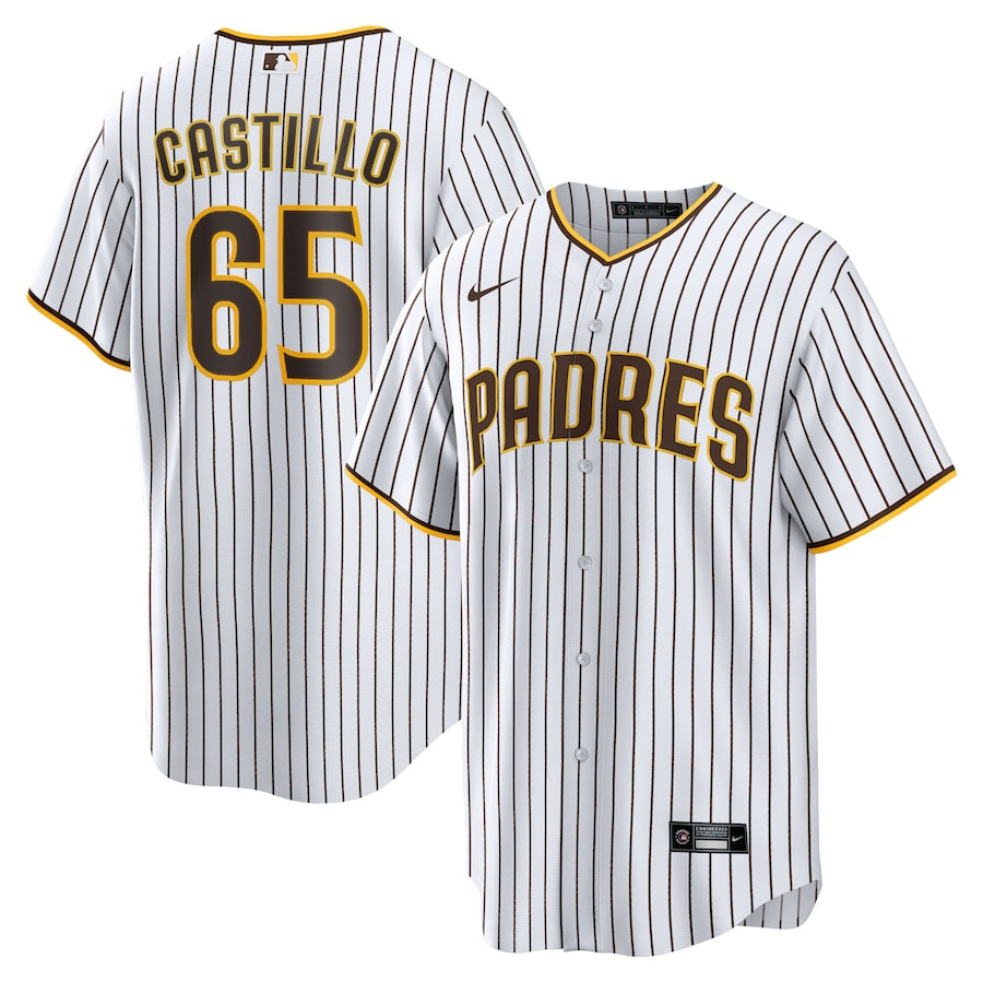 José Castillo 65 San Diego Padres Home Men Jersey - White 