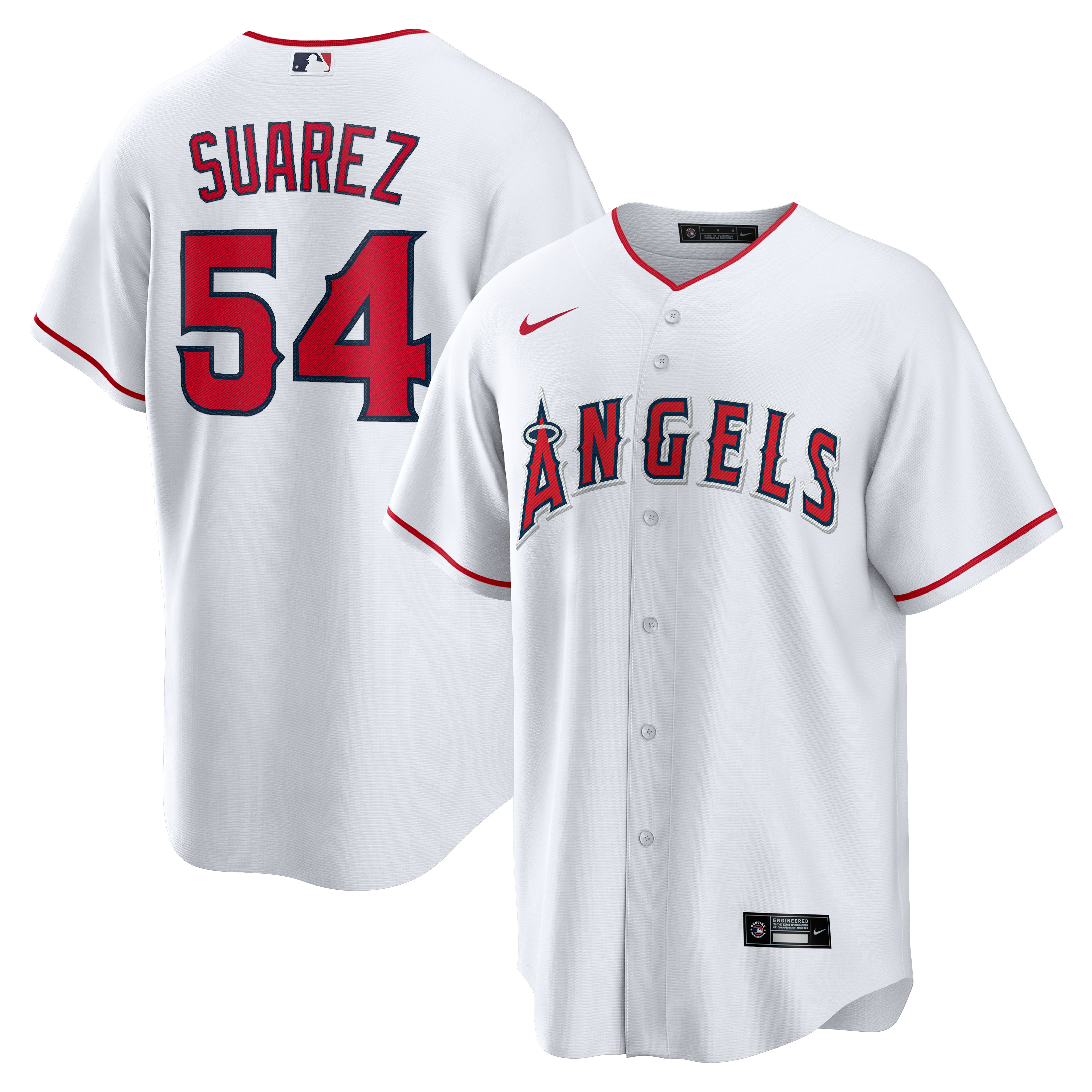 JosÃƒÆ’Ã‚Â© Quijada Los Angeles Angels Home Replica Player Jersey – White