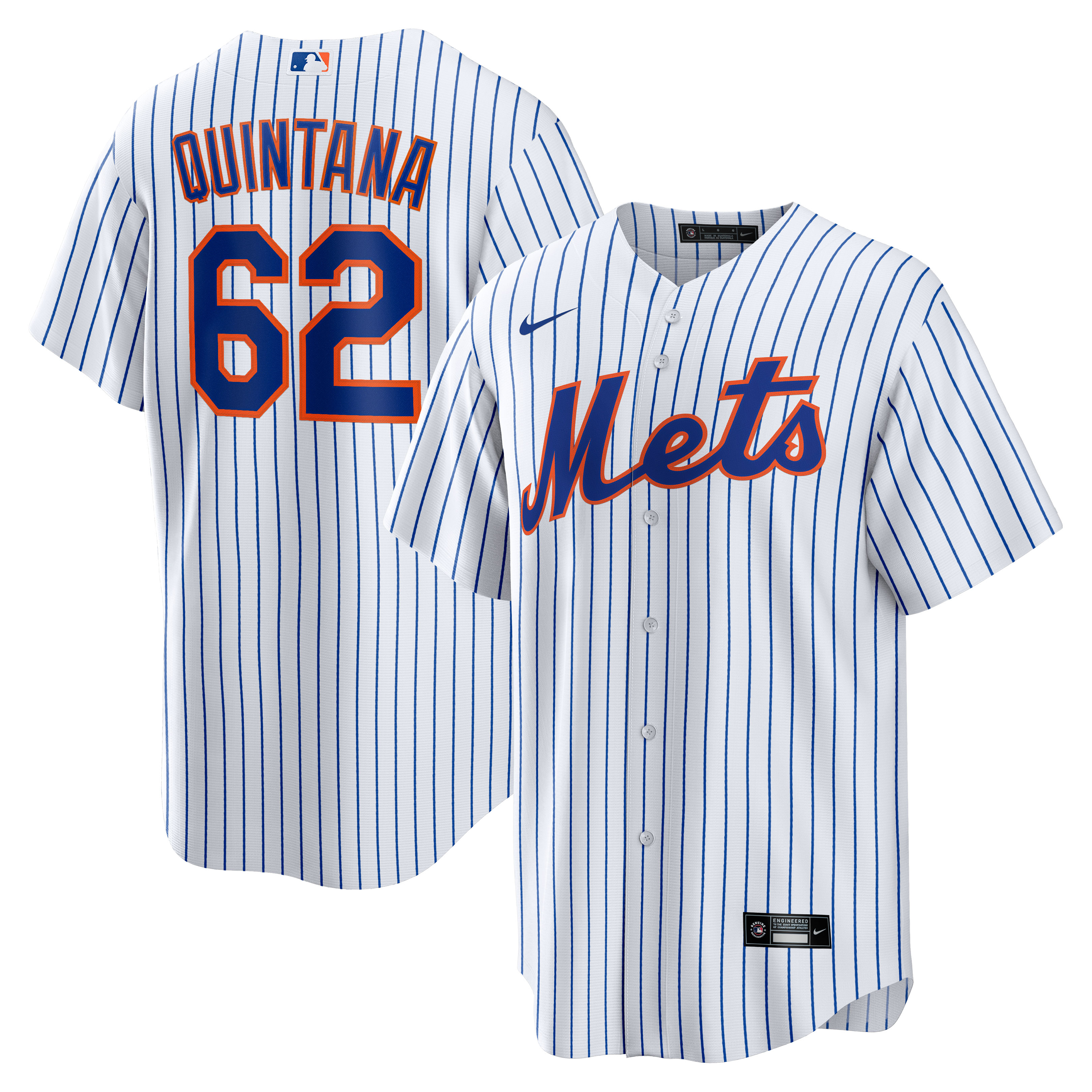 JosÃƒÆ’Ã‚Â© Quintana New York Mets Home Replica Player Jersey – White