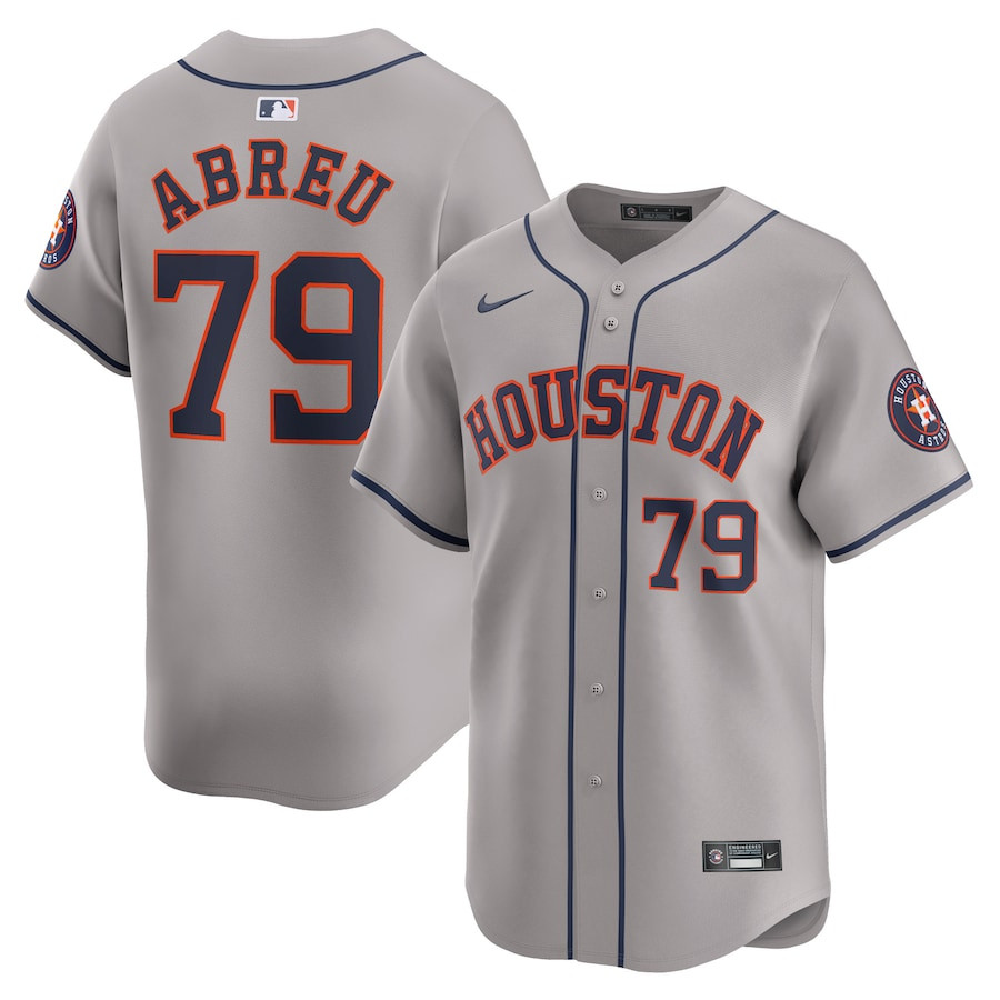 Jose Abreu 79 Houston Astros Away Limited Player Men Jersey - Gray