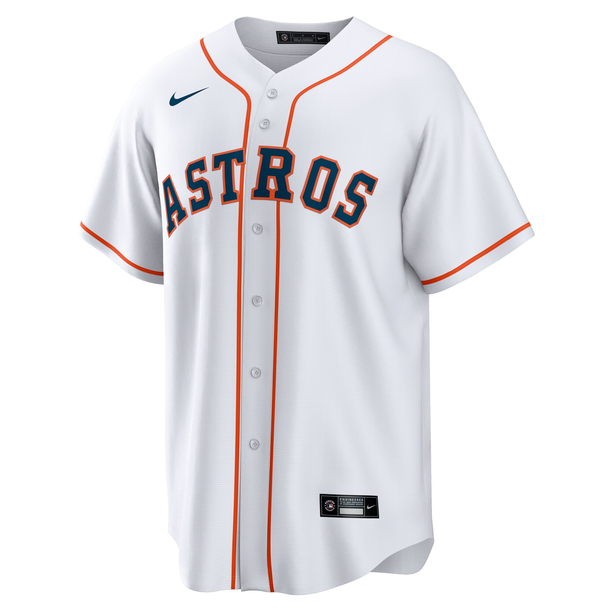 Alternative view of Jose Abreu Houston Astros Home Replica Player Jersey - White