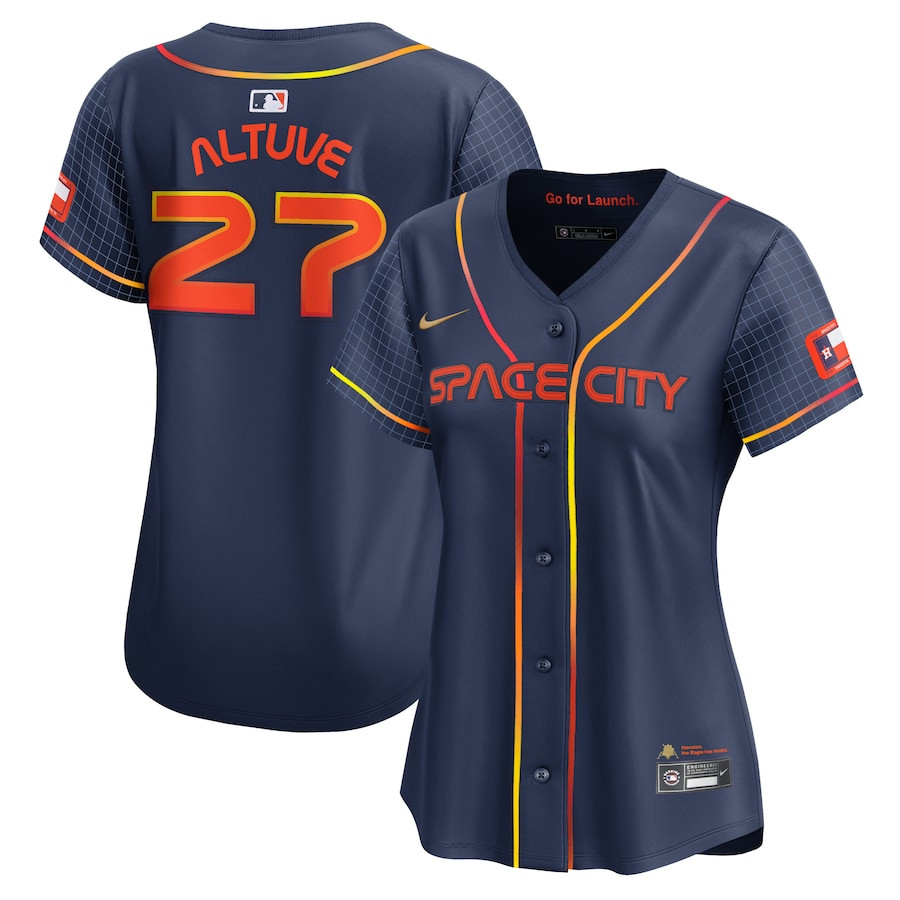 Jose Altuve 27 Houston Astros City Connect Limited Women Jersey - Navy 