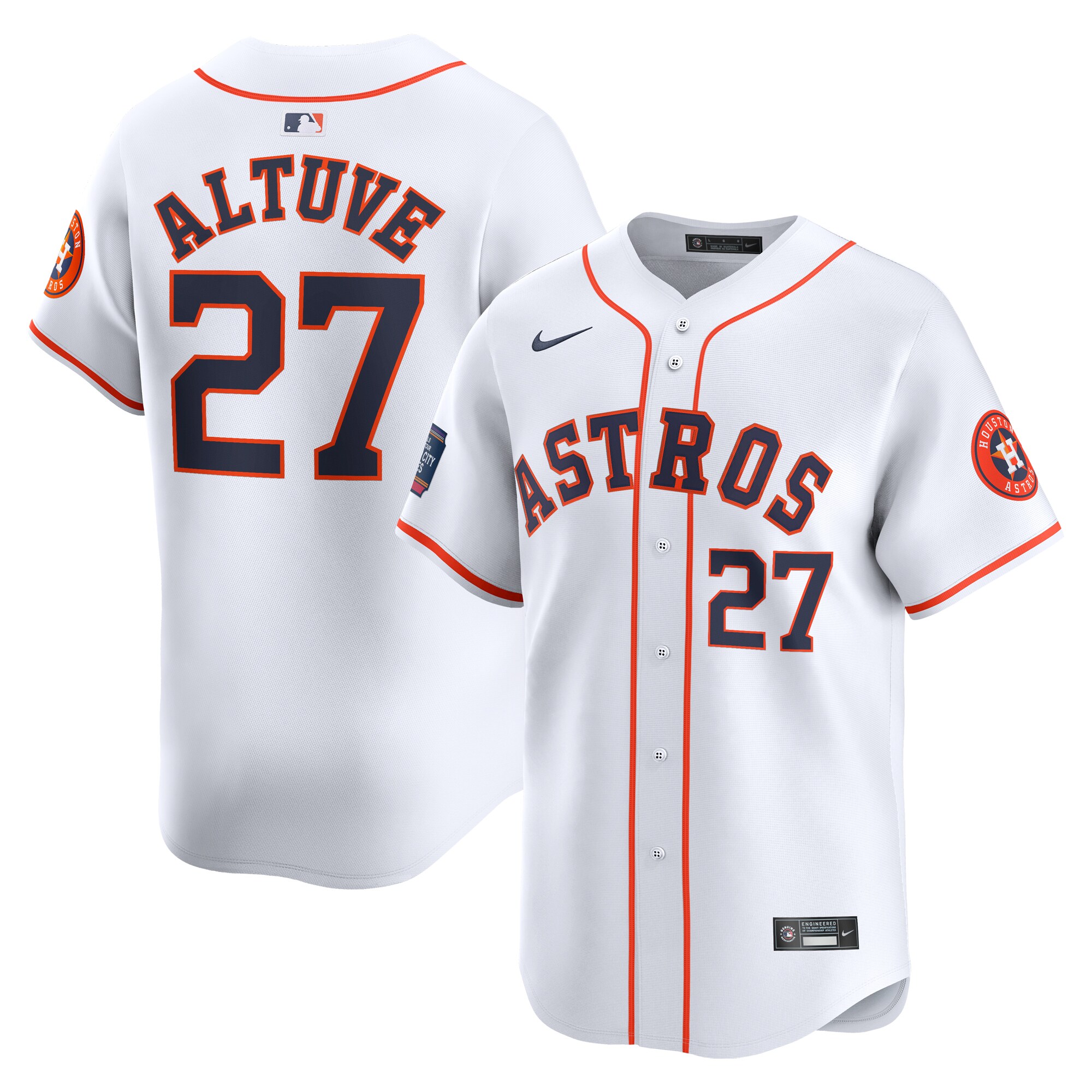 Jose Altuve Houston Astros 2024 Mlb World Tour Mexico City Series Home Limited Player Jersey - White