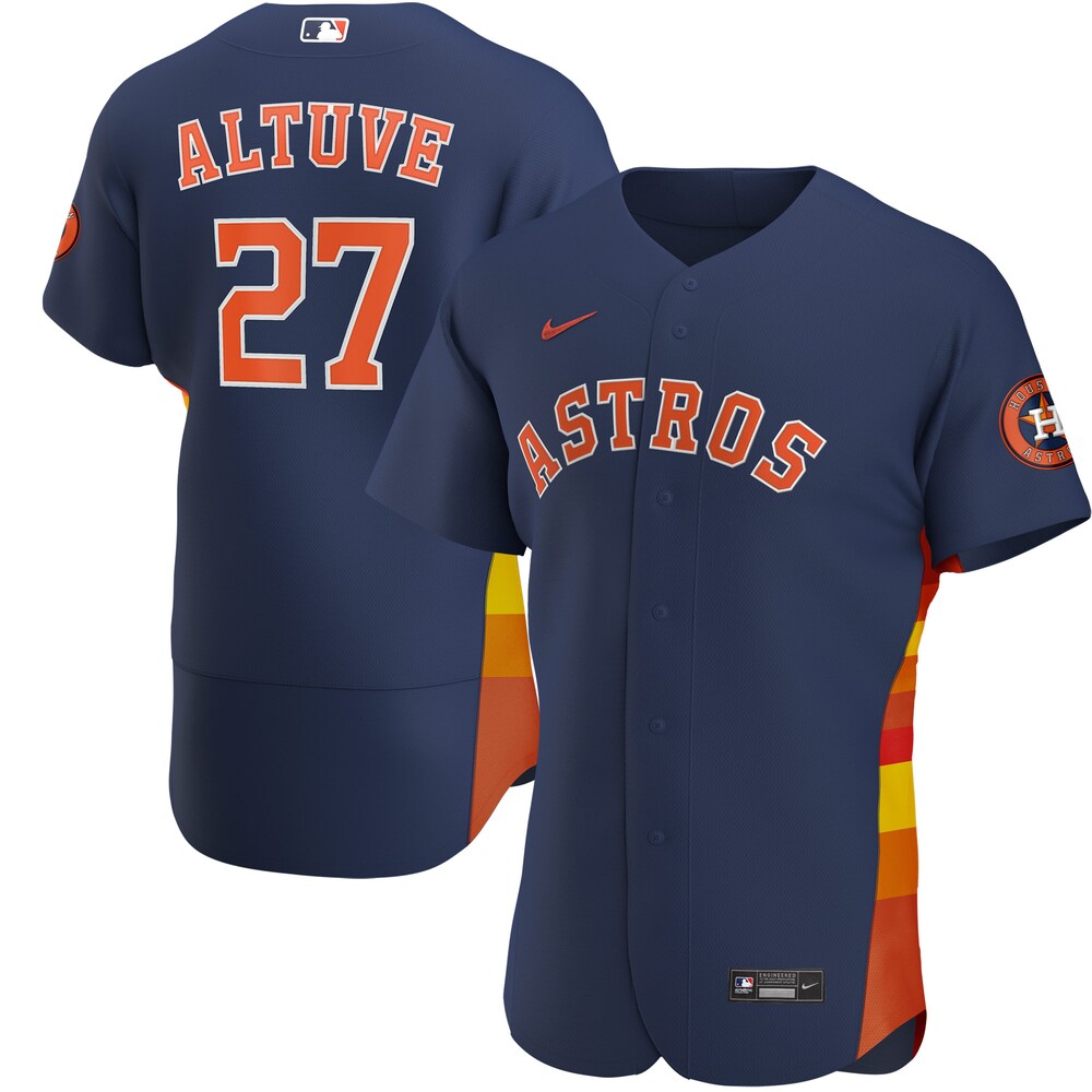 Jose Altuve Houston Astros Alternate 2020 Player Jersey - Navy