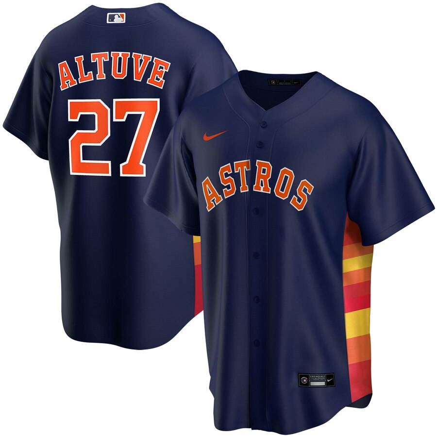 Jose Altuve Houston Astros Alternate 2020 Replica Player Jersey ÃƒÂ¢Ã¢â€šÂ¬Ã¢â‚¬Å“ Navy