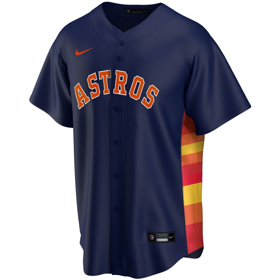 Alternative view of Jose Altuve Houston Astros Alternate 2020 Replica Player Jersey ÃƒÂ¢Ã¢â€šÂ¬Ã¢â‚¬Å“ Navy