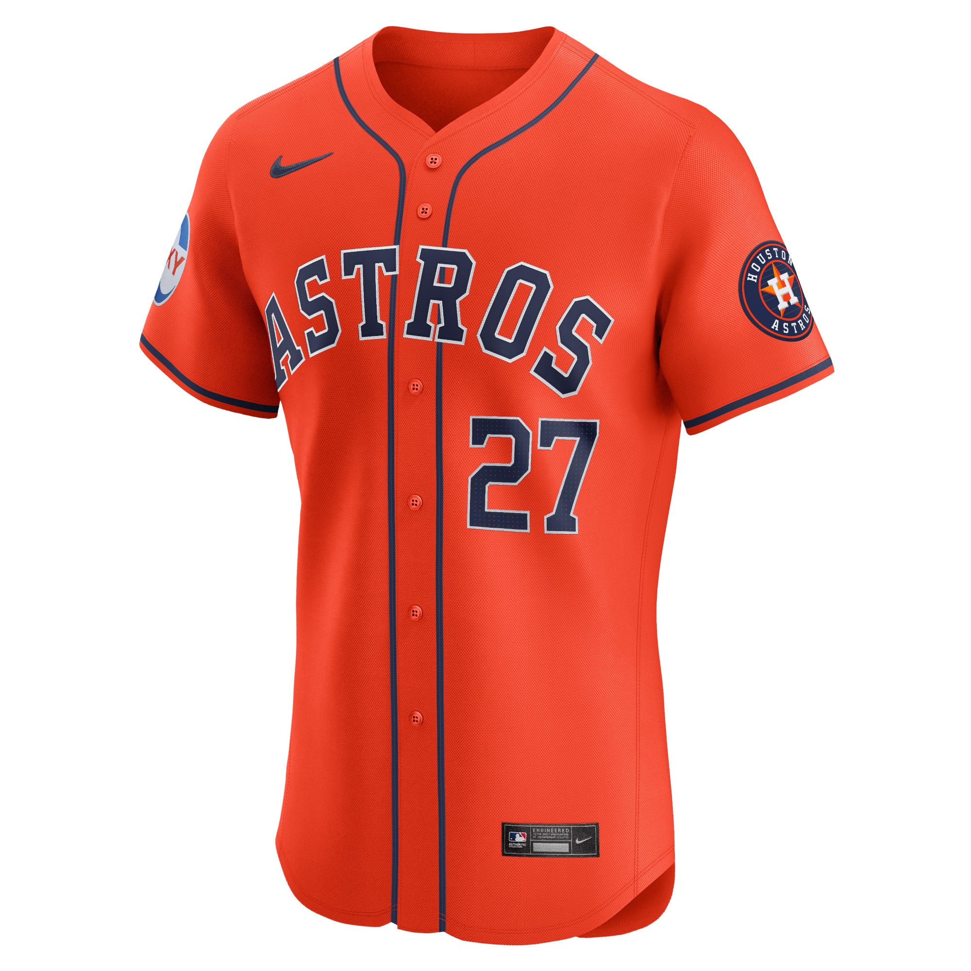 Alternative view of Jose Altuve Houston Astros Alternate Elite Player Jersey - Orange