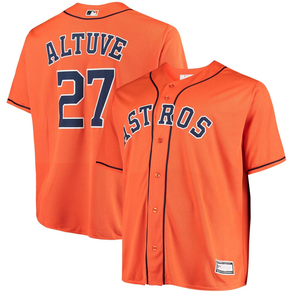 Jose Altuve Houston Astros Big & Tall Player Jersey - Orange