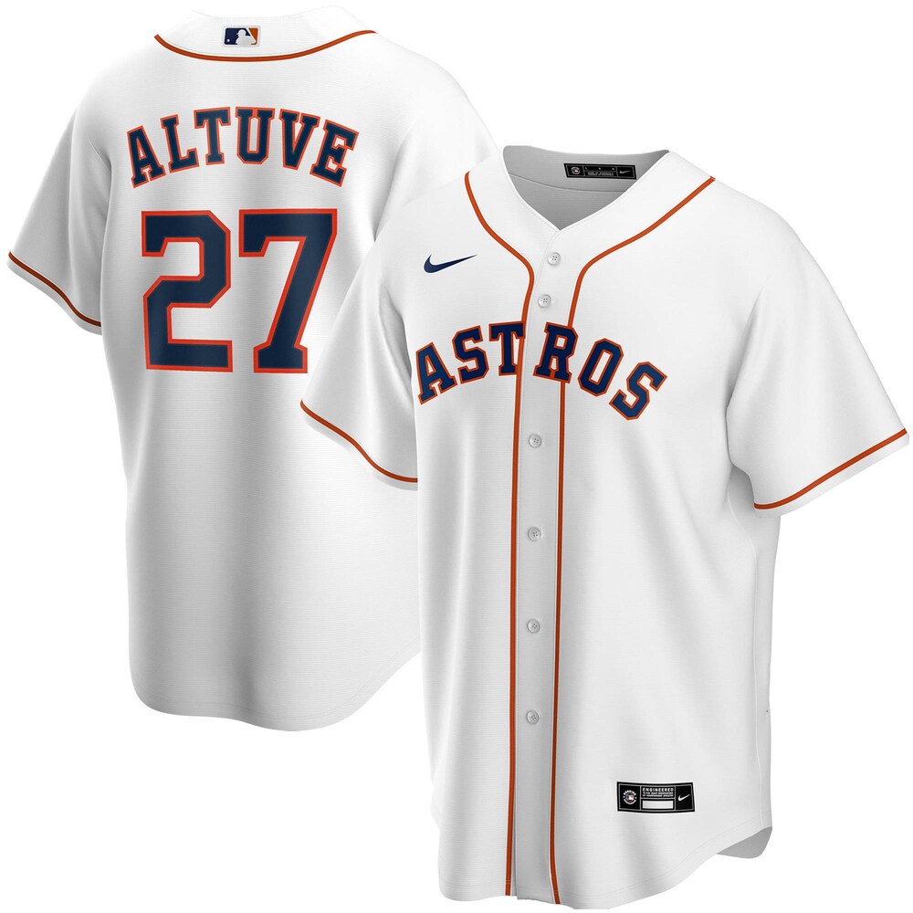 Jose Altuve Houston Astros Home 2020 Player Jersey - White Color