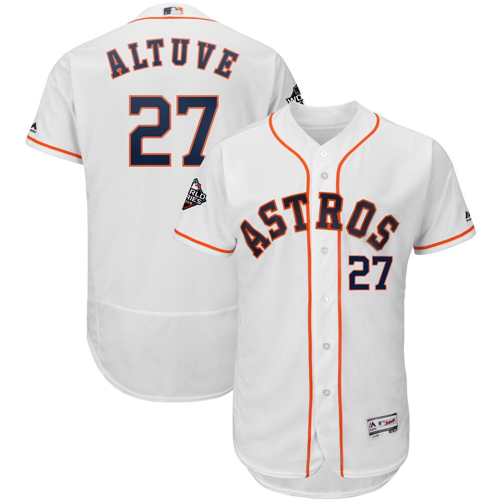 Jose Altuve Houston Astros Majestic 2019 World Series Bound Flex Base Player Jersey - White
