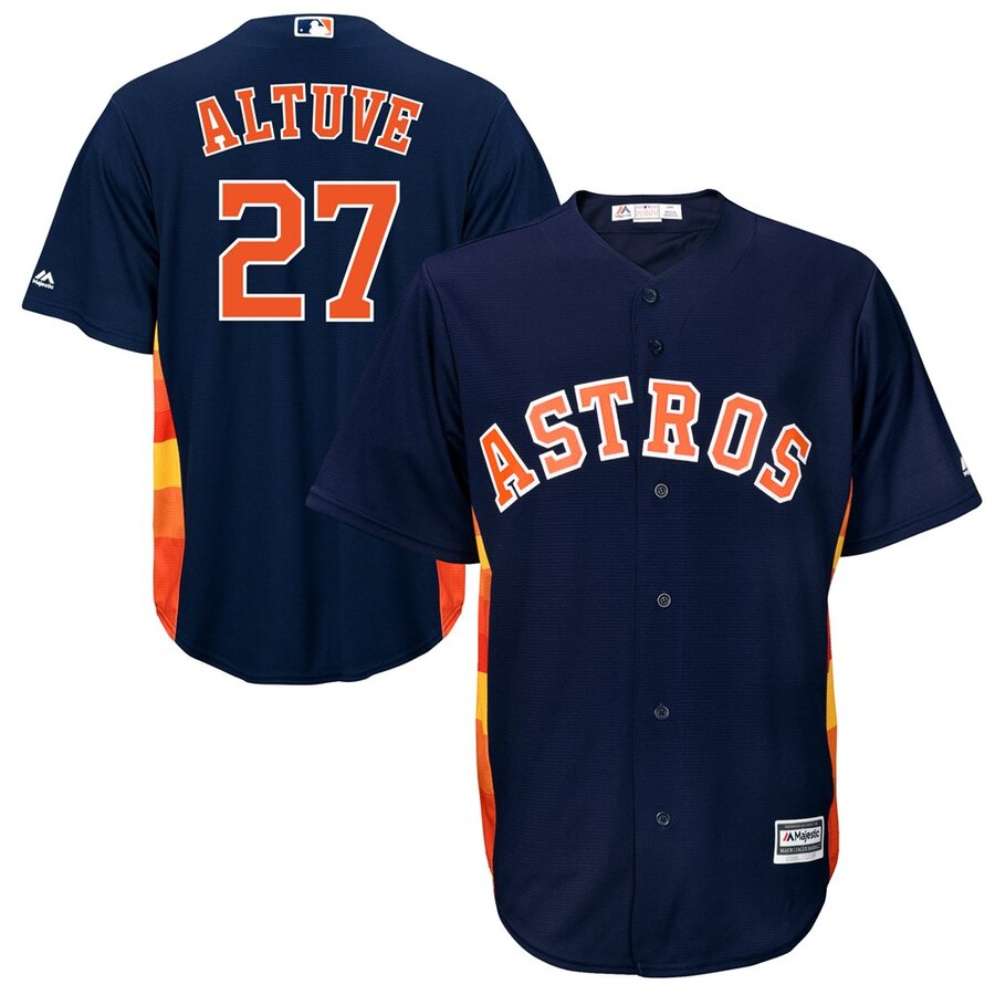 Jose Altuve Houston Astros Majestic Big And Tall Cool Base Player Jersey - Navy