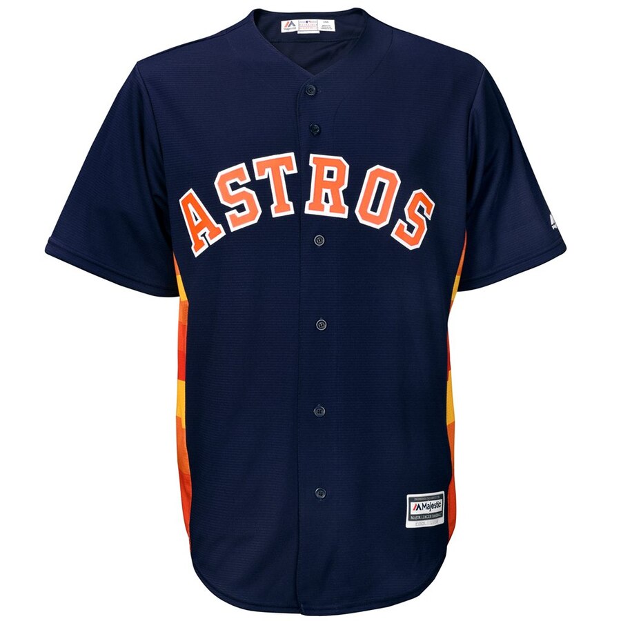 Alternative view of Jose Altuve Houston Astros Majestic Big And Tall Cool Base Player Jersey - Navy
