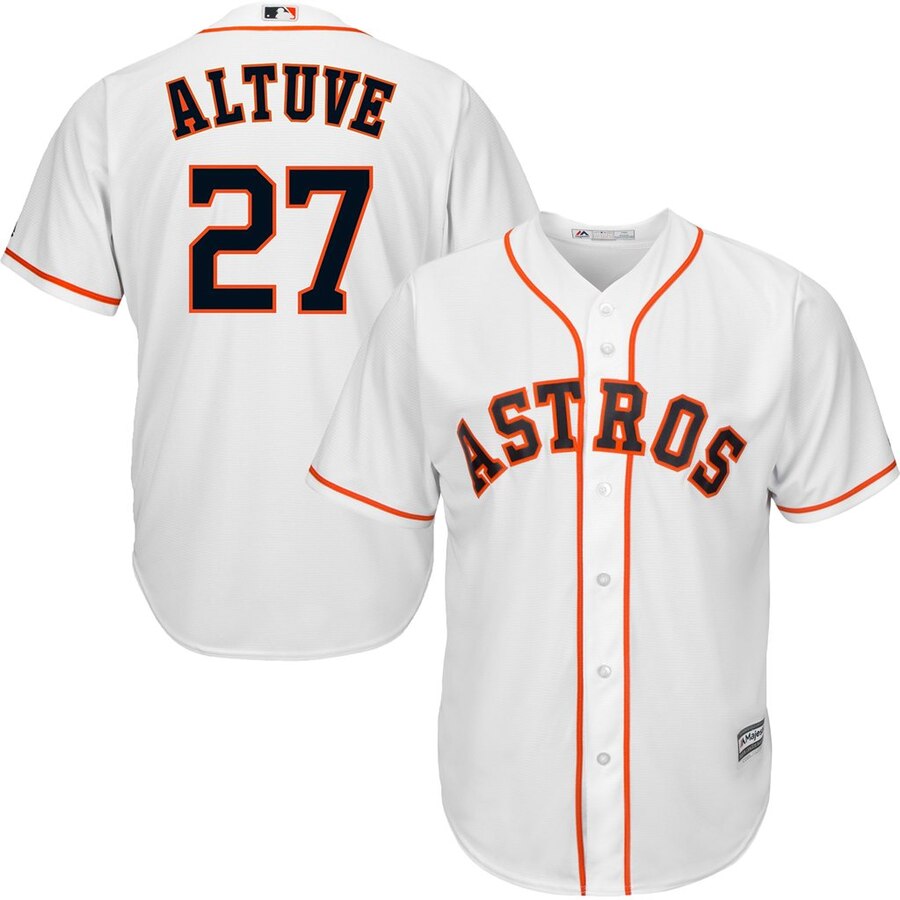 Jose Altuve Houston Astros Majestic Big And Tall Cool Base Player Jersey - White