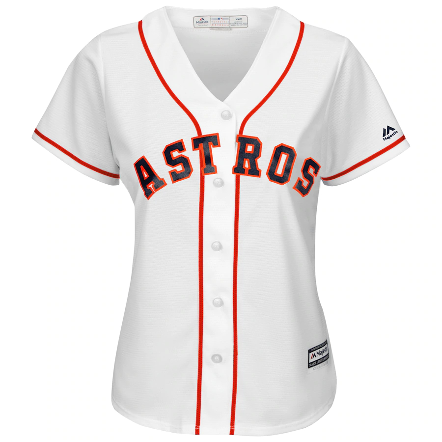 Alternative view of Jose Altuve Houston Astros Majestic Women's Cool Base Player Jersey - White