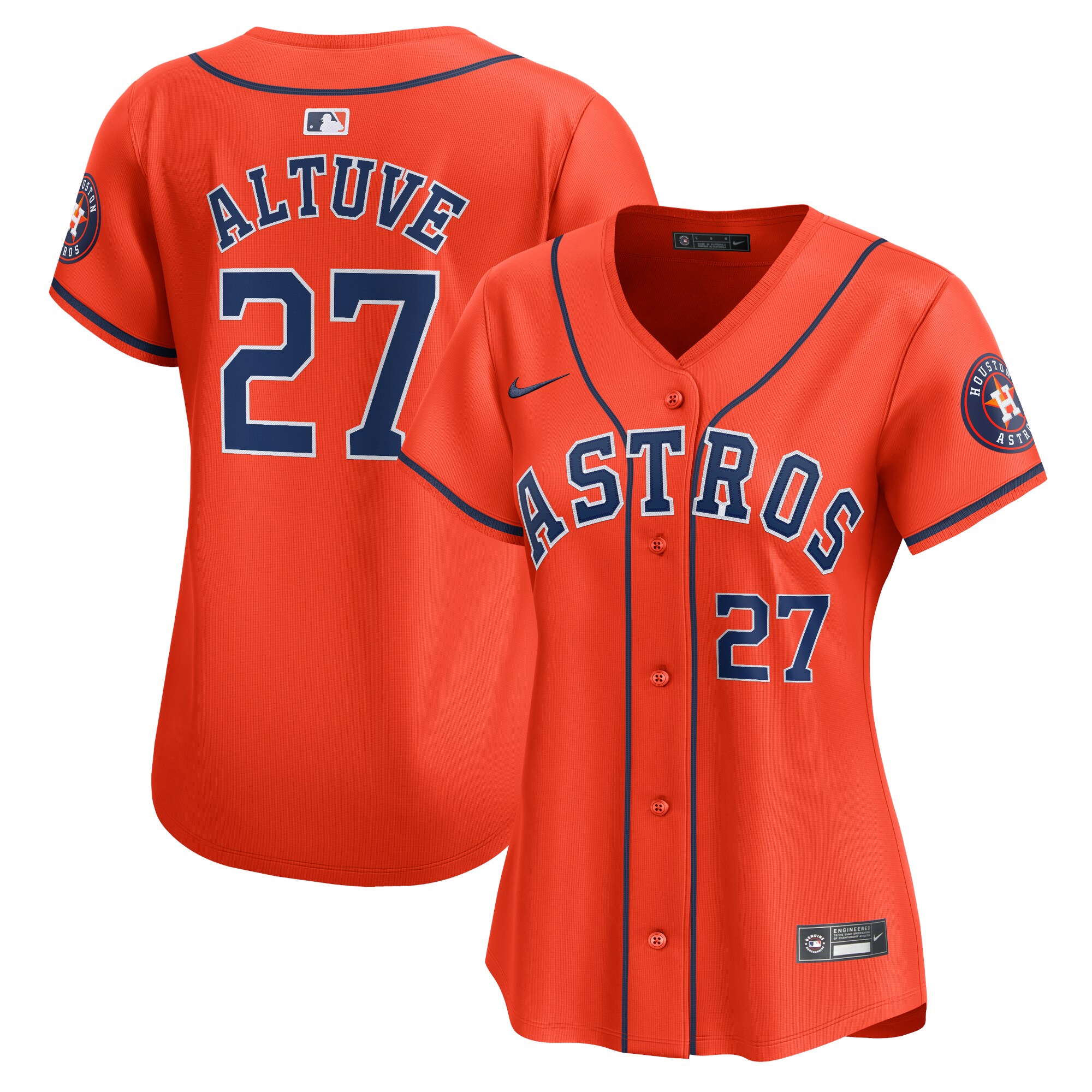 Jose Altuve Houston Astros Women's Alternate Limited Player JerseyÃƒâ€šÃ‚Â ÃƒÂ¢Ã¢â€šÂ¬Ã¢â‚¬Å“ Orange