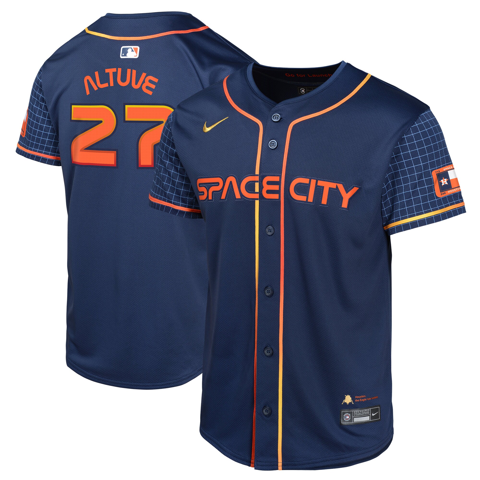 Jose Altuve Houston Astros Youth City Connect Limited Player Jersey - Navy