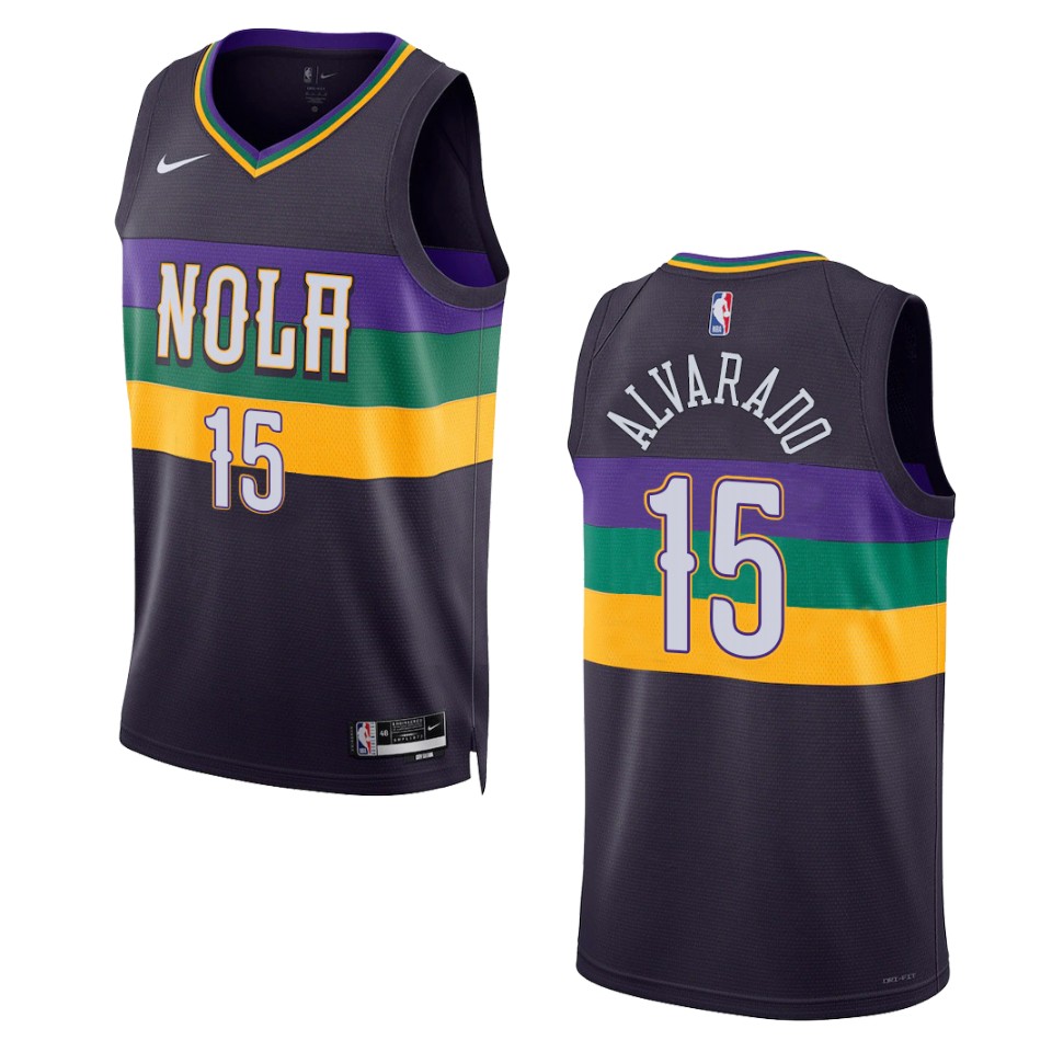Jose Alvarado Purple City Edition 2022-23 New Orleans Pelicans Swingman Jersey