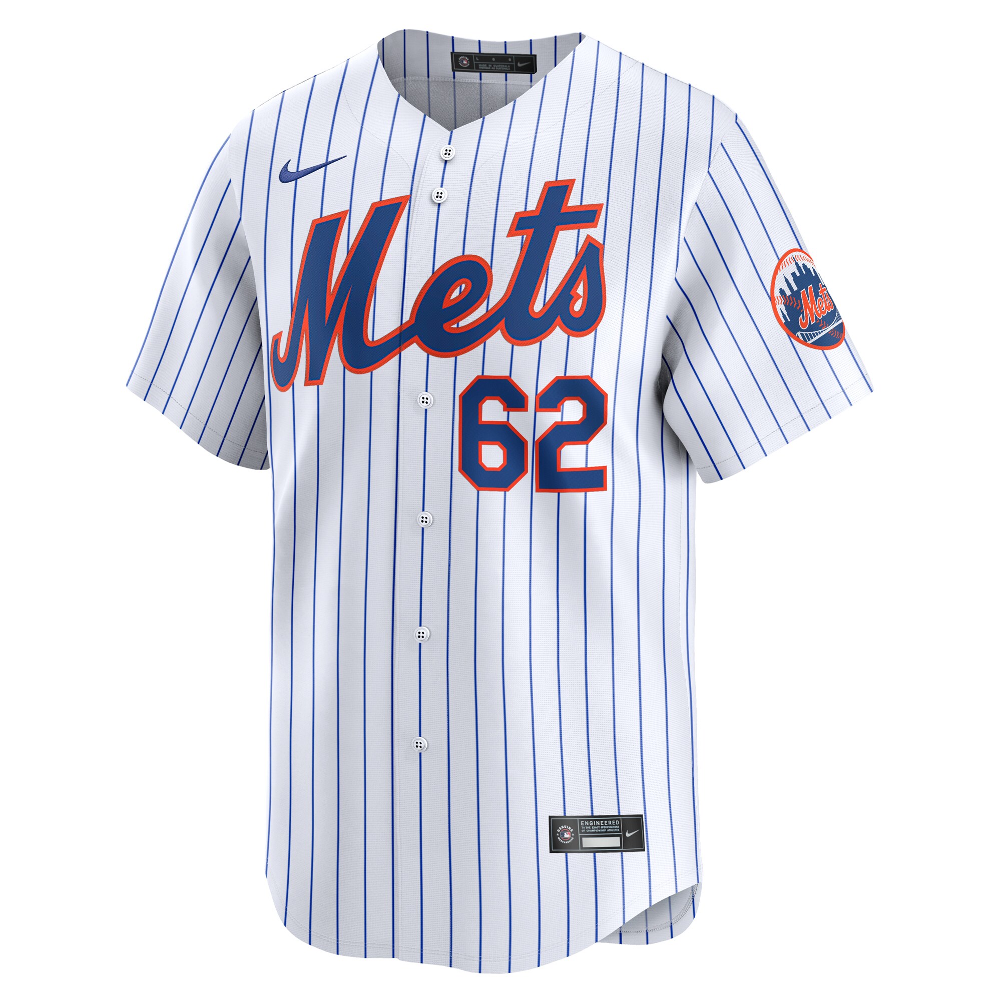 Alternative view of Jose Quintana New York Mets Home Limited Player Jersey - White